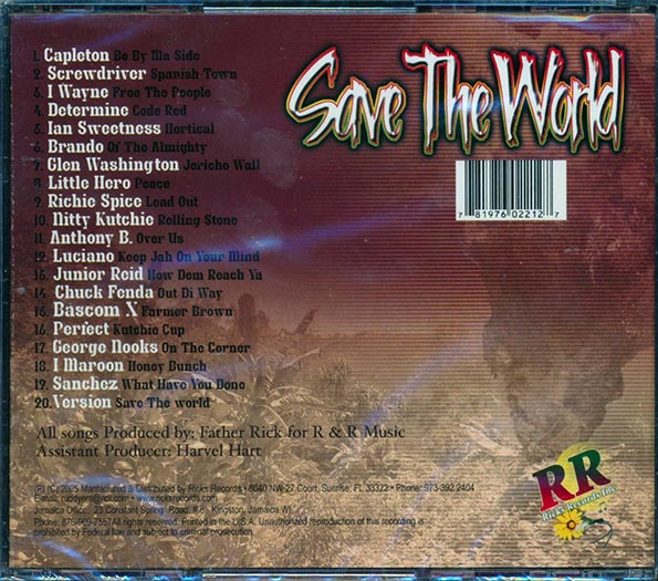 Jr. Reid, Capleton, Luciano, Chuck Fender, Etc. - Save The World (CD)