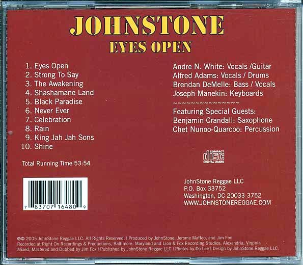Johnstone - Eyes Open (CD)