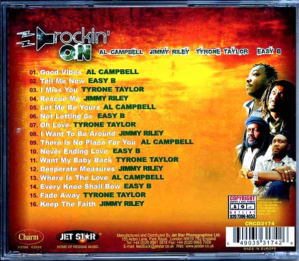 Al Campbell, Tyrone Taylor, Easy B, Jimmy Riley - Rockin On (CD)