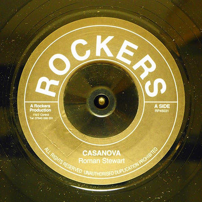 Roman Stewart - Cassanova  /  Rockers All Stars - Version (7")