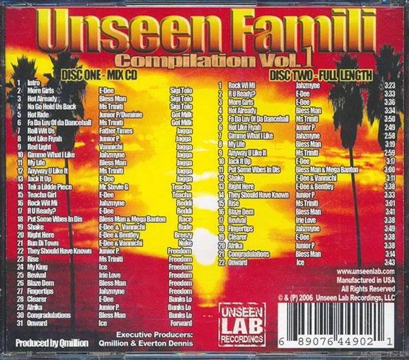 Various - Unseen Family Compilation Volume 1 (53 tracks) (CD)
