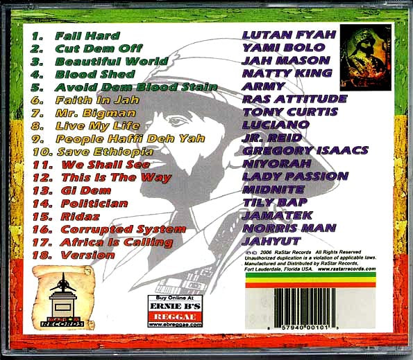 Midnite, Jr. Reid, Lutan Fyah, Luciano, Etc. - Rastar Riddim (CD)