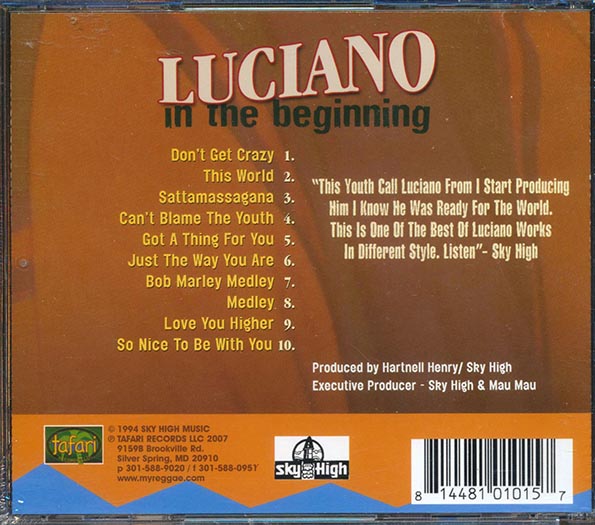 Luciano - In The Beginning (CD)