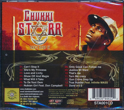 Chukki Starr - Can't Stop It (CD)