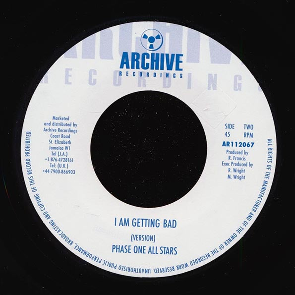 Steve Baswell - I Am Getting Bad  /  Phase One All Stars - I Am Getting Bad (7")