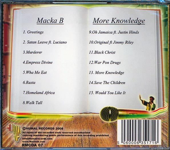 Macka B - More Knowledge (CD)