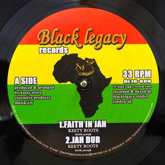 Keety Roots - Faith In Jah; Keety Roots - Jah Dub  /  Keety Roots - Live And Let Live; Keety Roots - Live And Let Dub (10")