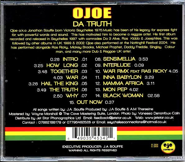 Ojoe - Da Truth (CD)