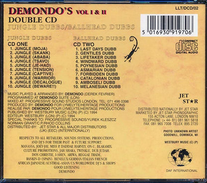 Demondo - Jungle Dubbs + Baldhead Dubbs (20 tracks) (CD)