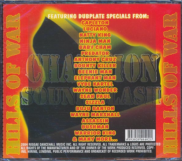 Capleton, Luciano, Buju Banton, Sizzla, Etc. - Champion Sound Clash Part 2 (CD)