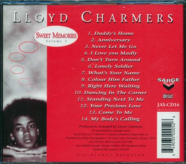 Lloyd Charmers - Sweet Memories Volume 7 (CD)