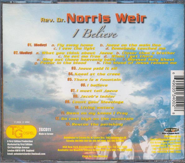 Norris Weir - I Believe (CD)