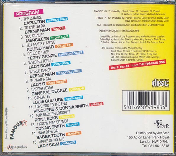 Capleton, Lady G, Pinchers, Etc. - Total Togetherness Volume 2 (CD)