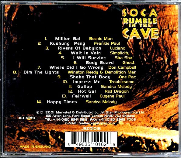 Luciano, Beenie Man, Red Dragon, Etc. - Soca Rumble In The Cave (CD)