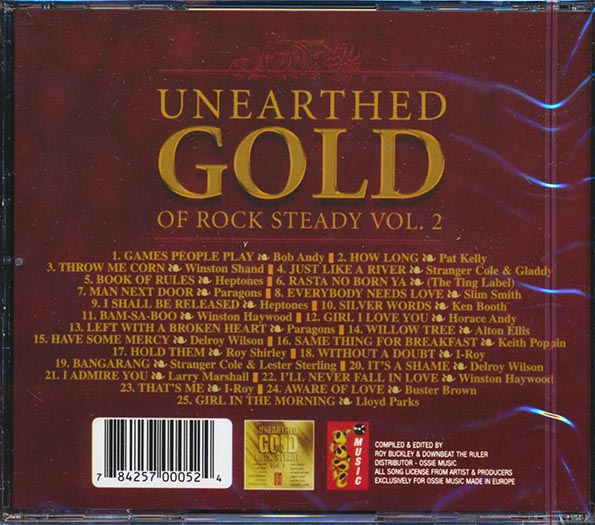 The Heptones, Alton Ellis, Larry Marshall, Etc. - Unearthed Gold Of Rock Steady Volume 2 (CD)
