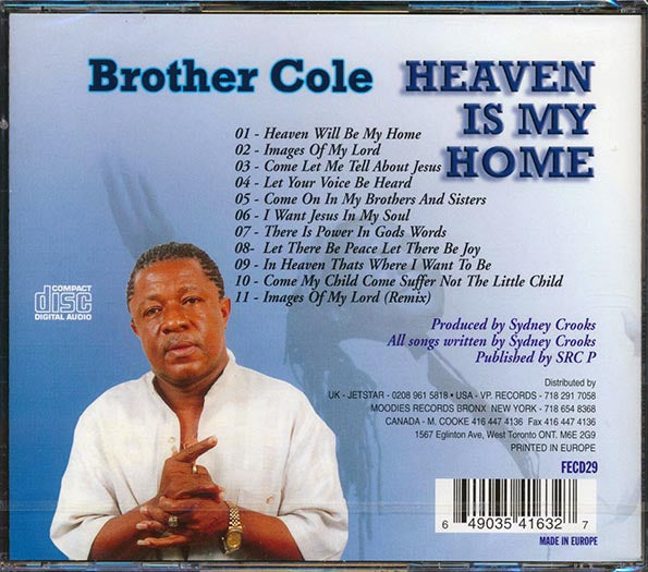 Brother Cole - Heaven Is My Home (CD)