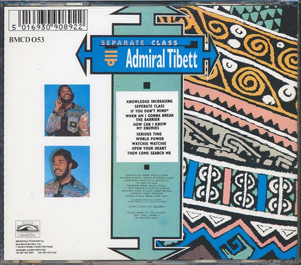Admiral Tibet - Separate Class (CD)