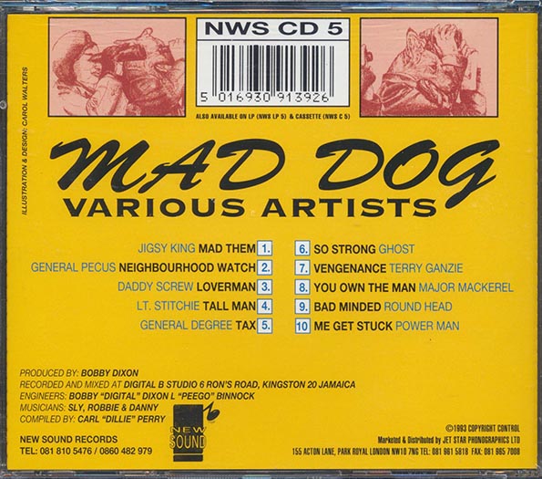 Major Mackerel, Jigsy King, Lt. Stitchie, Etc. - Mad Dog (CD)