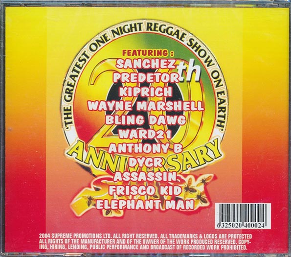 Anthony B, Elephant Man, Ward 21, Etc. - Reggae Sting 20th Anniversary Part 2 (CD)