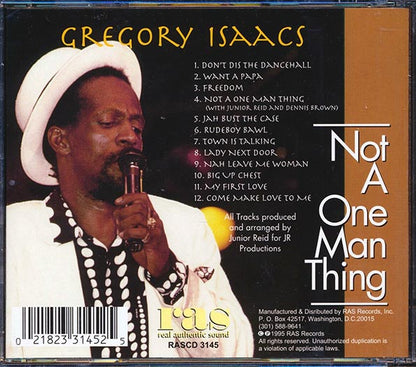 Gregory Isaacs - Not A One Man Thing (CD)