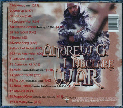 Andrew G - I Declare War (CD)