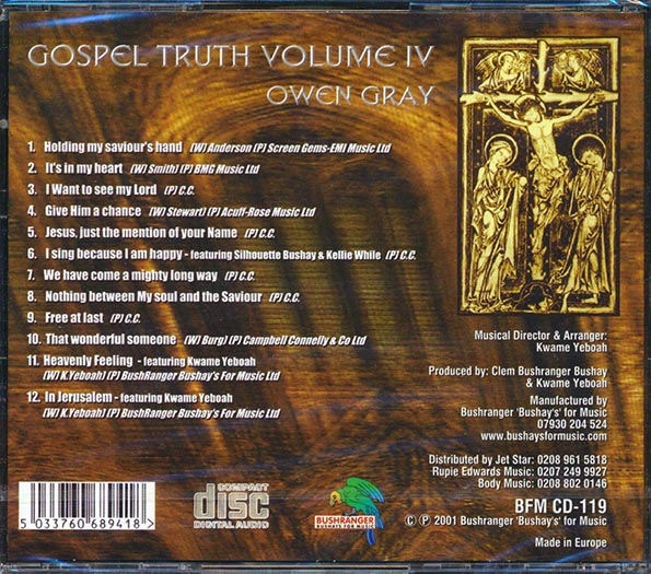 Owen Gray - Gospel Truth Volume 4 (CD)
