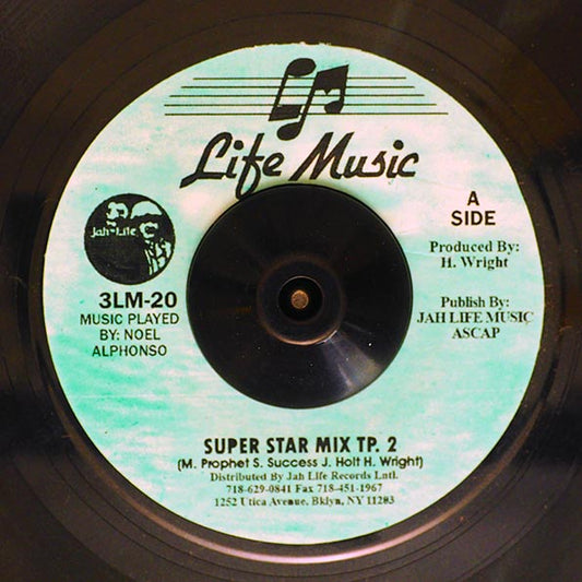 Michael Prophet, Scion Success, John Holt, Hyman 'Jah Life' Wright - Super Star Mix Part 2  /  Jah Life - Original Raggamuffin Dub (rhythm: "Barrington Levy - Raggamuffin") (7")