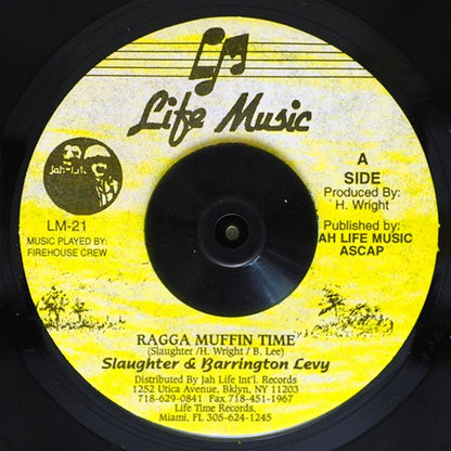 Barrington Levy, Slaughter - Raggamuffin  /  Version (rhythm: "Barrington Levy - Raggamuffin") (UK press) (7")