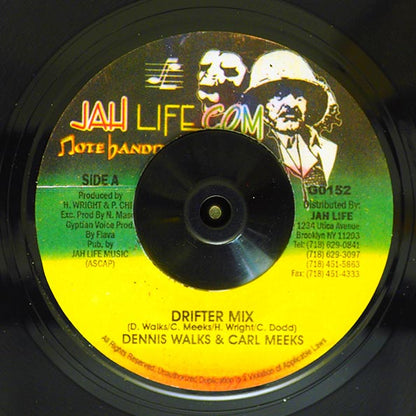 Dennis Walks, Carl Meeks - Drifter Mix  /  JD Smoothe, Barrington Levy - Strictly The Best Vampire (7")