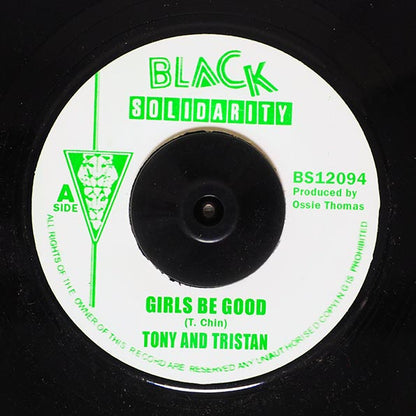 Tony Chin, Triston Palmer - Girls Be Good  /  Version (7")