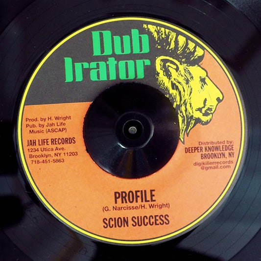 Scion Success - Profile  /  Jah Life - Dub In The Area (7")