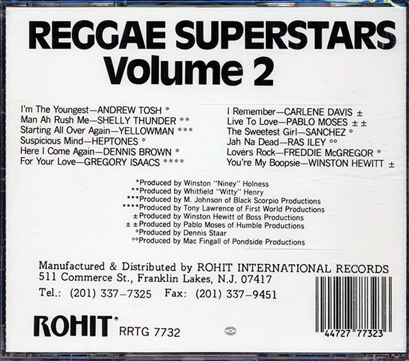 Shelly Thunder, Pablo Moses, Gregory Isaacs, Etc. - Reggae Superstars Volume 2 (CD)