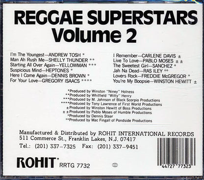 Shelly Thunder, Pablo Moses, Gregory Isaacs, Etc. - Reggae Superstars Volume 2 (CD)