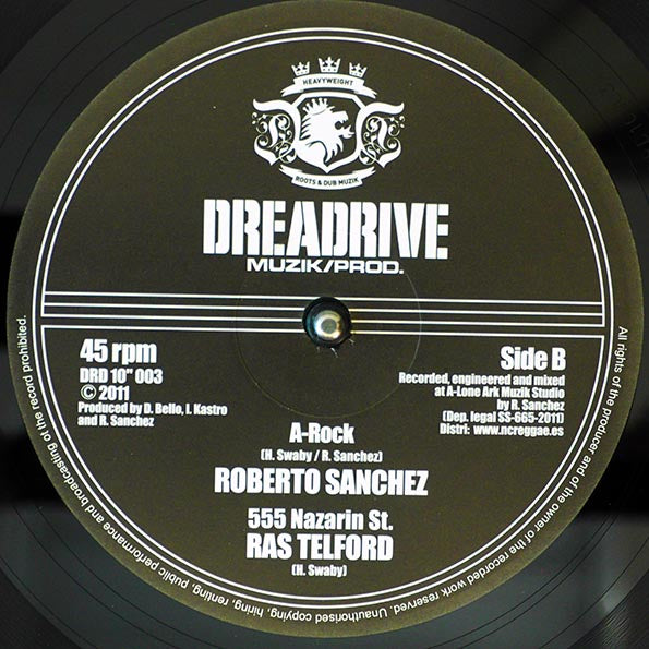 Roberto Sanchez - A Rock; Ras Telford - 555 Nazarin St  /  Roberto Sanchez - Fight Dem Down; Fight Version (10")
