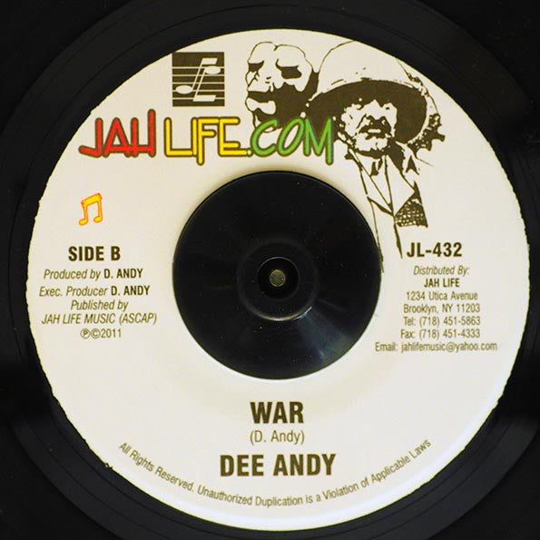 Dee Andy - I Am Coming Home  /  Dee Andy - War (7")