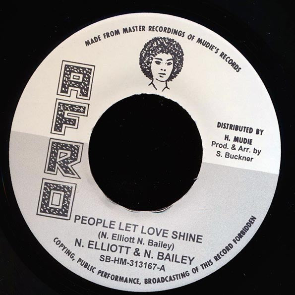 N Elliott, N Bailey - People Let Love Shine  /  The Jet Sets - Too Much (7")