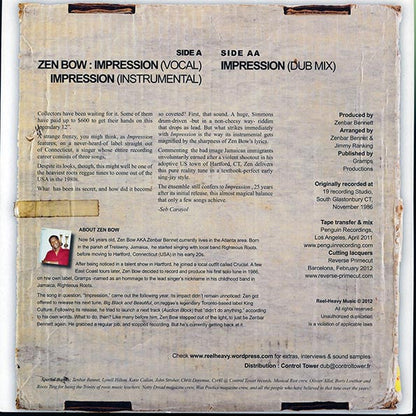 Zen Bow - Impression; Instrumental  /  Dub Mix (12")