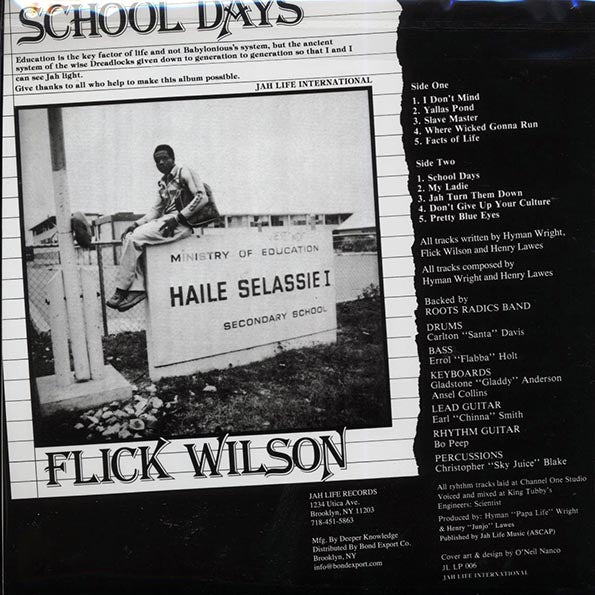 Flick Wilson - School Days (LP) - PureSound Records