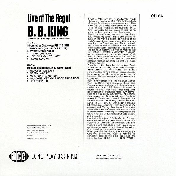 BB King - Live At The Regal (LP)