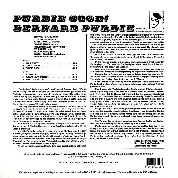 Bernard Purdie - Purdie Good (LP) - PureSound Records