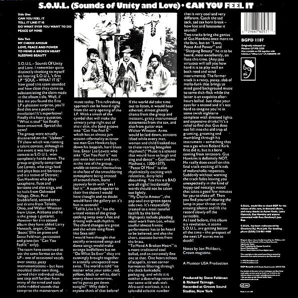 SOUL - Can You Feel It (LP)