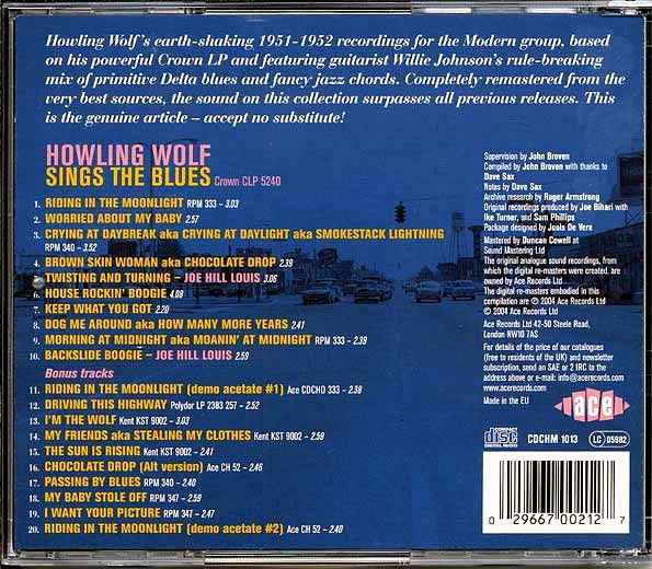 Howling Wolf - Sings The Blues (CD)