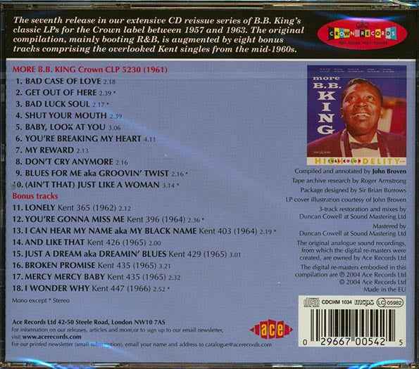BB King - More BB King (CD)