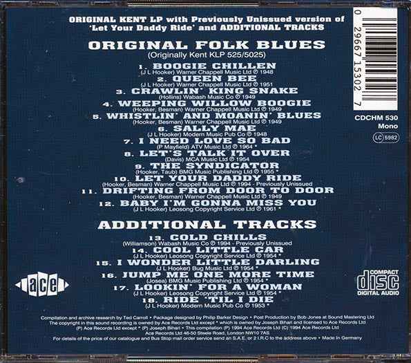 John Lee Hooker - Original Folk Blues (CD)