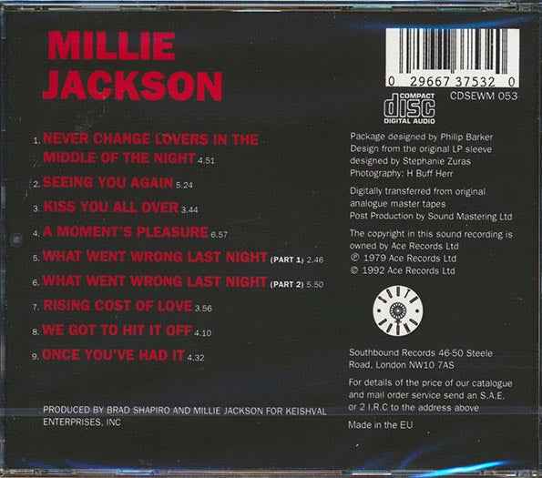Millie Jackson - A Moment's Pleasure (CD)
