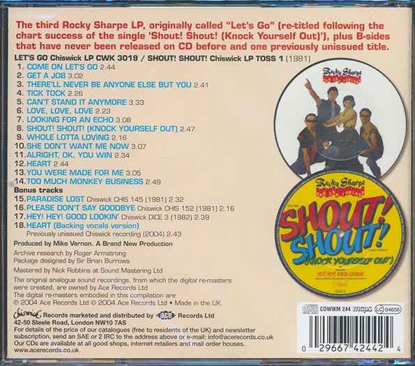 Rocky Sharpe & The Replays - Shout Shout (CD)