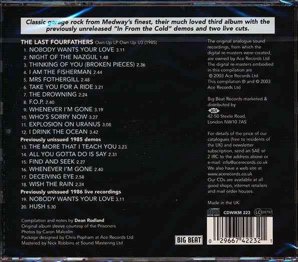 The Prisoners - Last Of The Fourfathers (CD)
