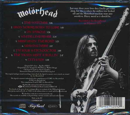 Motorhead - Recorded Live 1978 (CD)