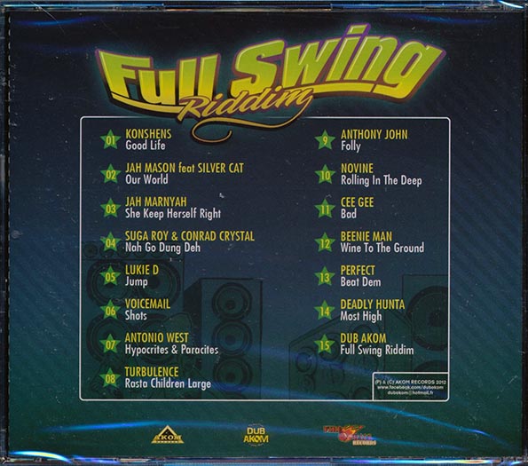 Perfect, Konshens, Jah Mason, Beenie Man, Etc. - Full Swing Riddim (CD)