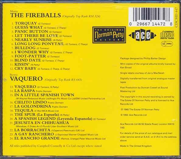 The Fireballs - The Fireballs + Vaquero (CD)